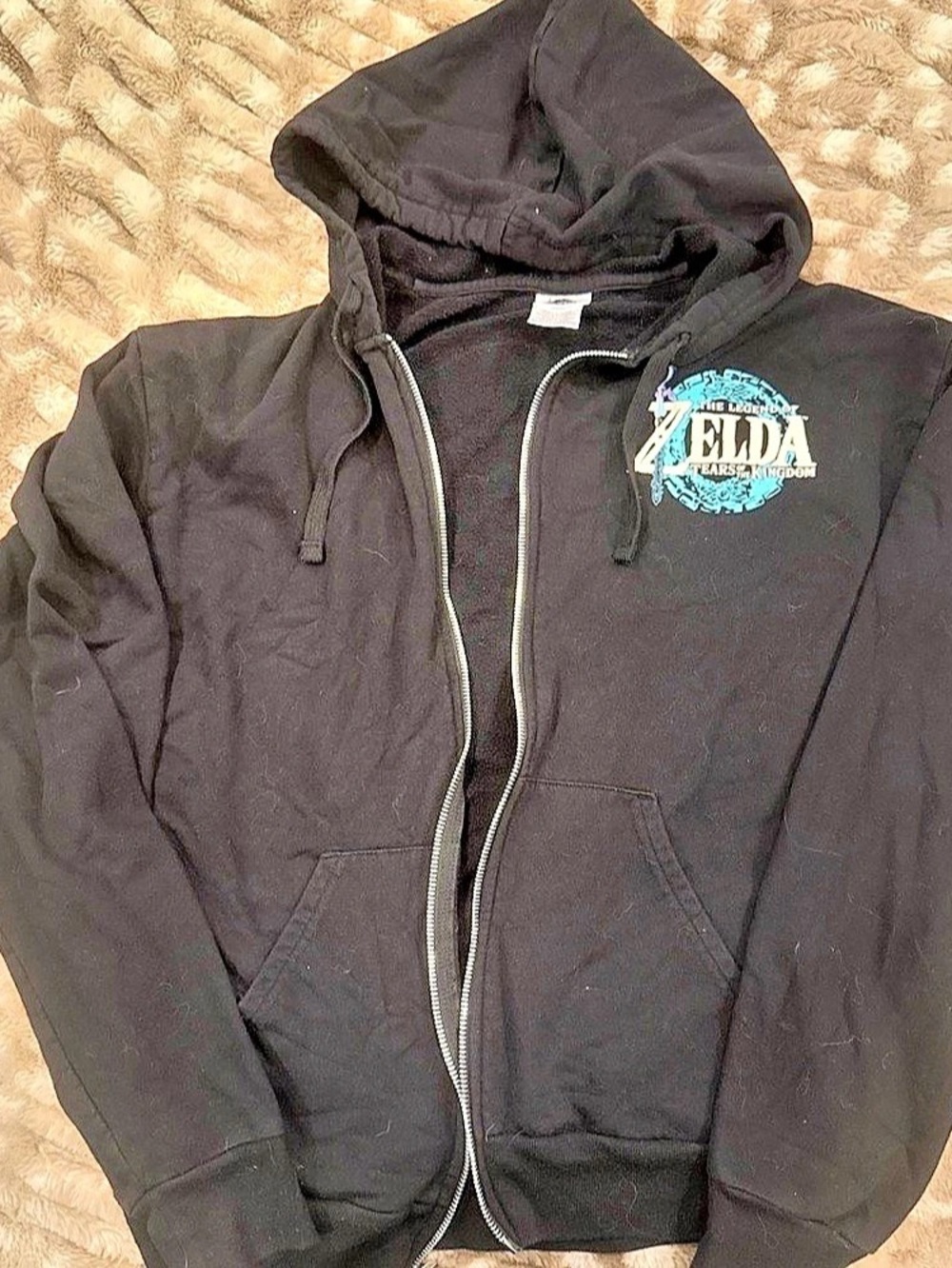 Nintendo The Legend of Zelda: Tears of the Kingdom Link Full Zip Hoodie Medium